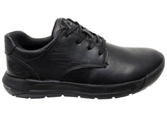 Align Erwin Mens Supportive Leather Wide Fit Comfortable Lace Up Shoes