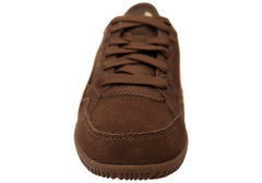 Puma K Moda SD Womens Leather Casual Shoes Brown Rose Latte Puma White