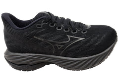 Mizuno Womens Wave Rider 28 Comfortable Black Running Shoes
