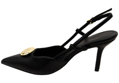 Billini Kalina Womens Comfortable Pointed Toe Sling Back Heels