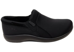 Alegria Duette Womens Comfortable Slip On Shoes Liquid Black