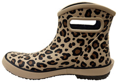 Bogs Womens Patch Leopard Ankle Boot General Purpose Gumboots