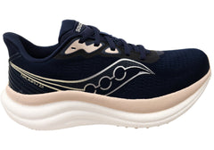 Saucony Womens Triumph 23 Comfortable Athletic Shoes Navy Cameo
