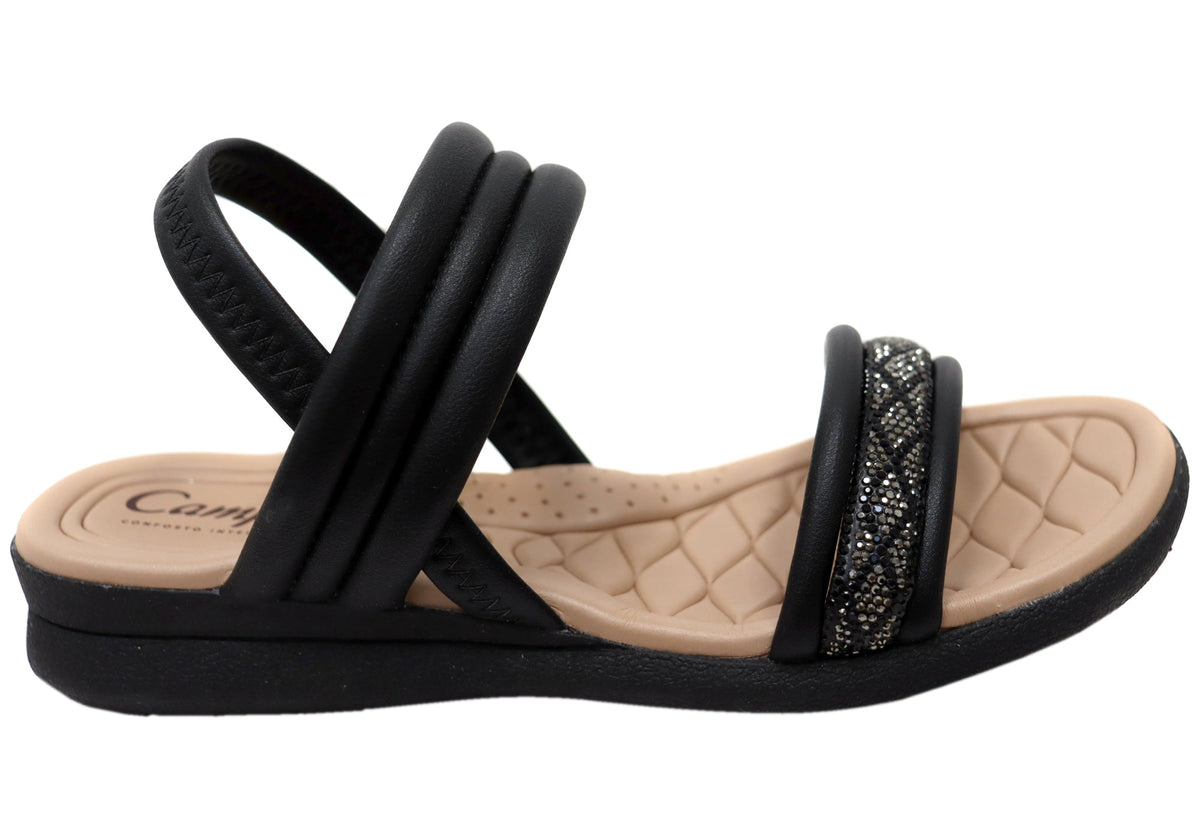Campesi Lorina Womens Brazilian Cushioned Footbed Comfortable Sandals