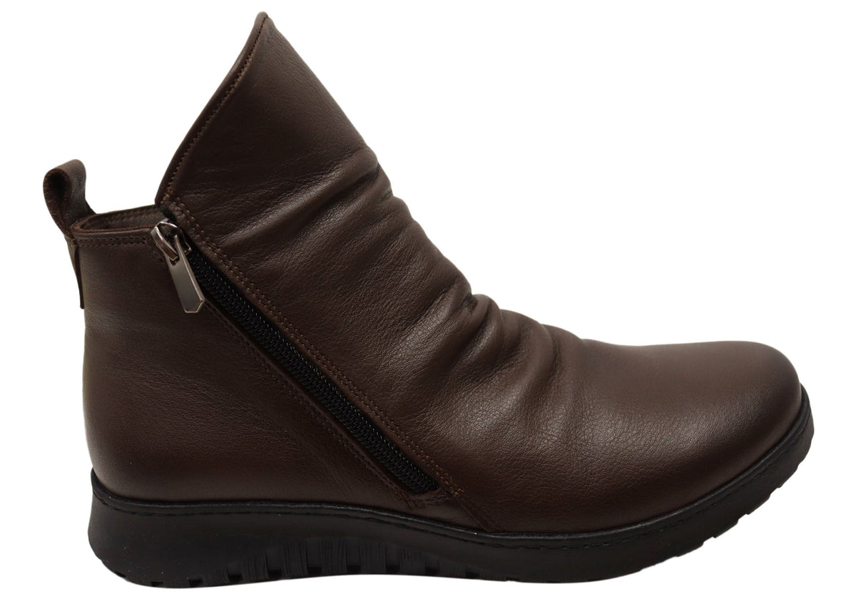 Cabello Comfort Express Womens Comfort Leather European Ankle Boots