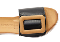 Orizonte Charm Womens Comfortable European Leather Slides Sandals