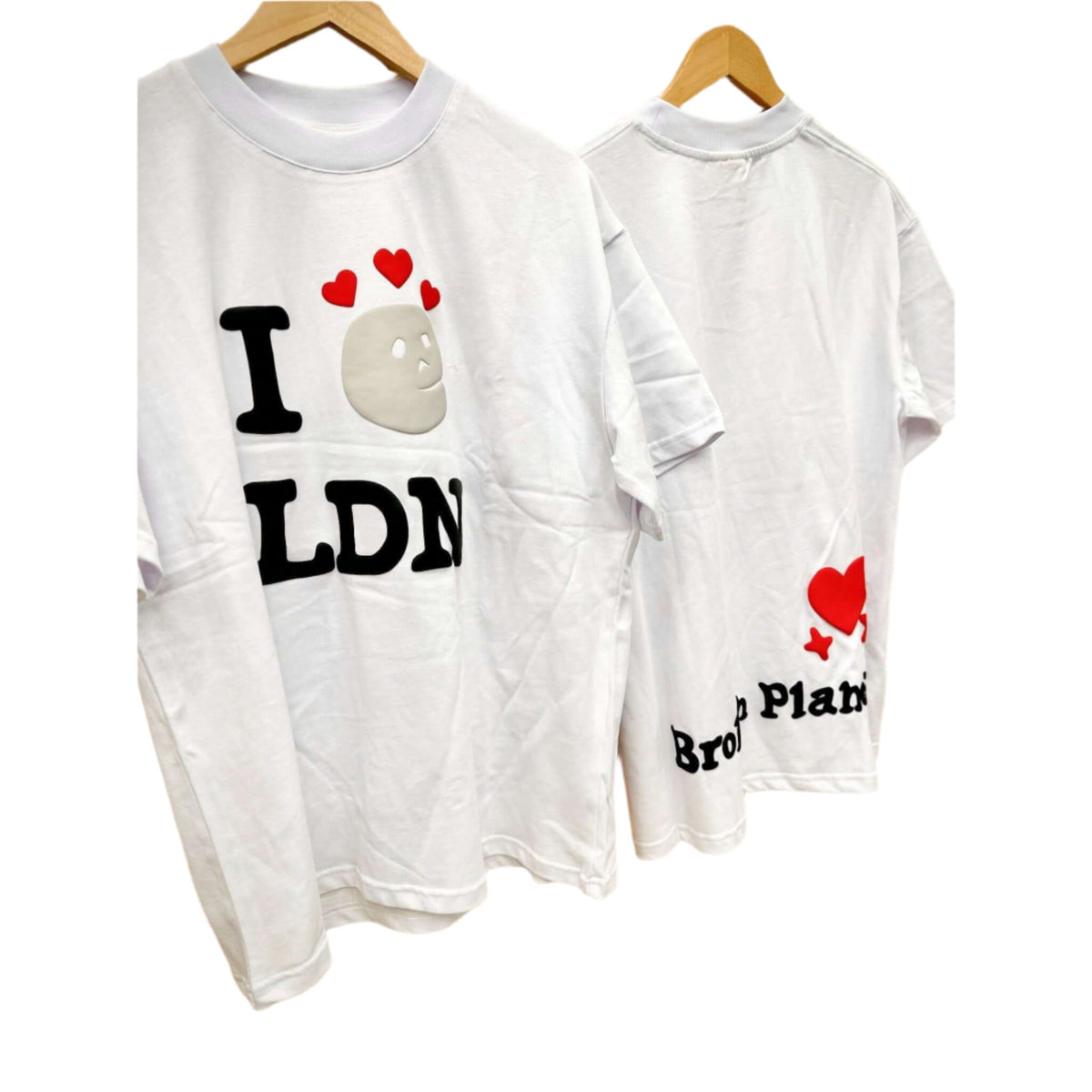 Broken Planet Market Skelly LDN T-Shirt Bone White