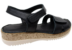 Orizonte Eito Womens Comfortable European Leather Adjustable Sandals