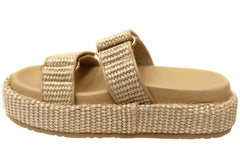 Billini Suvi Womens Comfortable Platform Slides Sandals