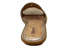 Born Hyannis Womens Leather Comfortable Slides Sandals