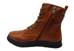 Cabello Comfort Uplift Womens Comfortable Leather European Ankle Boots