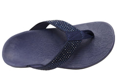Axign Womens Comfortable Premium Bling Orthotic Thongs Sandals