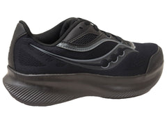 Saucony Womens Cohesion 18 Wide Fit Athletic Shoes Triple Black