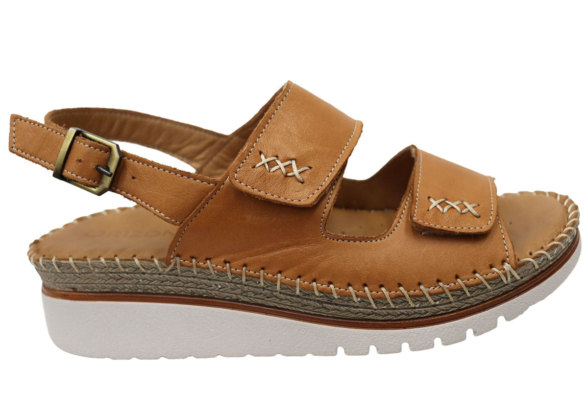 Orizonte Ivoryembrace Womens Comfortable European Leather Sandals
