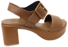 Naot Glamour Womens Comfortable Leather Mid Heel Platform Sandals