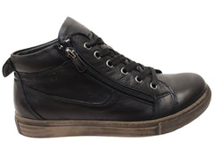 Cabello Comfort EG1570 Womens Flat Leather European Ankle Boots