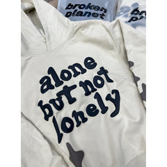 Broken Planet Market Alone But Not Lonely Hoodie White