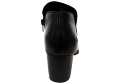Born Kenzy Womens Comfortable Leather Mid Heel Ankle Boots