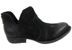 Born Kerri Womens Comfortable Leather Low Heel Ankle Boots