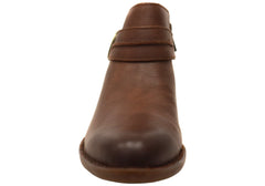 Born Kati Womens Comfortable Leather Low Heel Ankle Boots