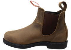 Rossi Boots Unisex Comfortable Leather 607 Booma Boots Brown