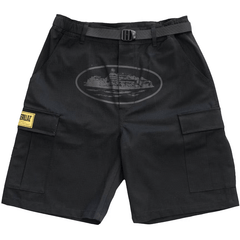 Corteiz OG Cargo Shorts Triple Black