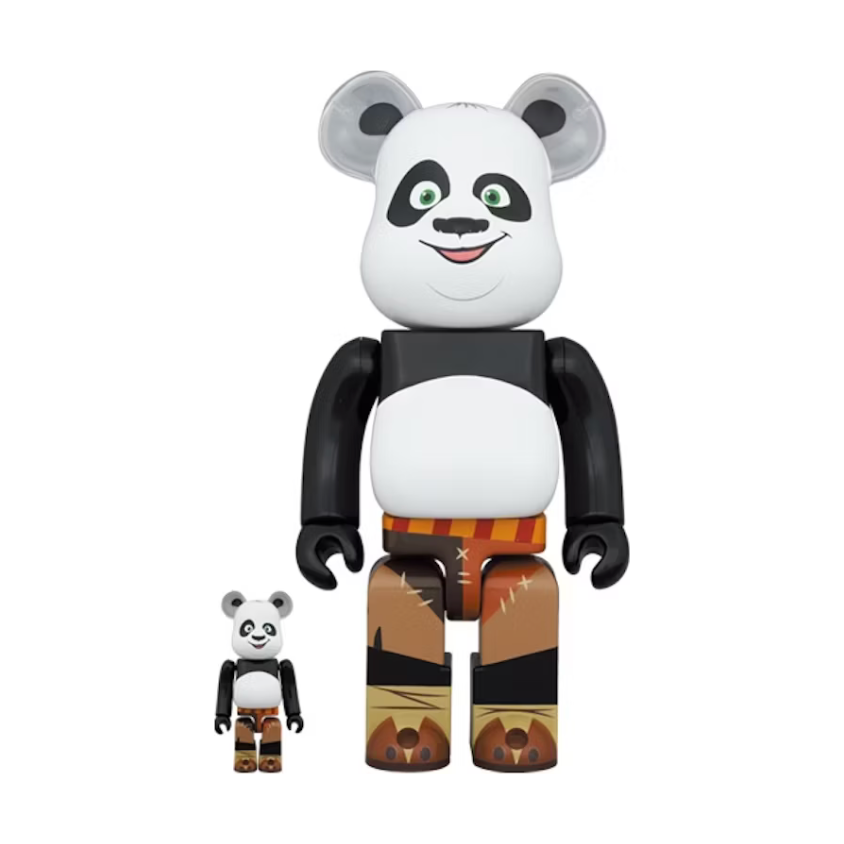 Bearbrick x Kung Fu Panda 100% & 400% Set