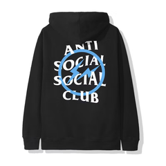 Anti Social Social Club x Fragment Blue Bolt Hoodie (FW19) Black