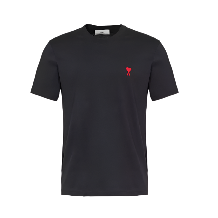 Ami Paris Ami De Coeur T-shirt Black/Red