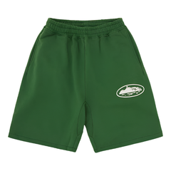 Corteiz Island Puff Print Sweatshort Green