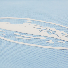 Corteiz Island Puff Print Sweatshort Baby Blue