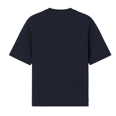 AMI Paris Ami de Coeur Patch T-Shirt Navy Blue