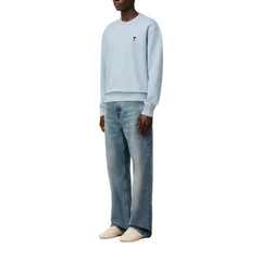 Ami Paris Ami De Couer Crewneck Sweatshirt Ciel