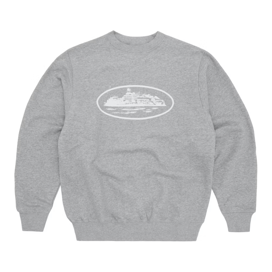 Corteiz OG Alcatraz Sweatshirt - Heather Grey