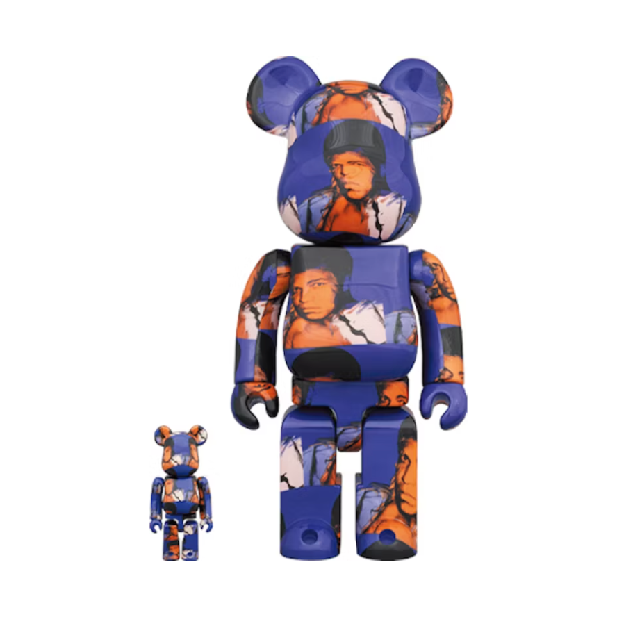 Bearbrick Andy Warhol's Muhammad Ali 100% & 400% Set