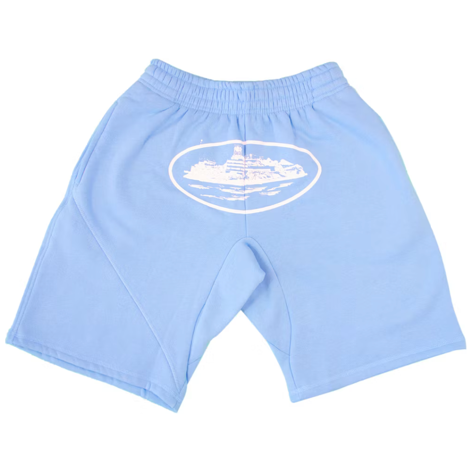 Corteiz Alcatraz Shorts Baby Blue