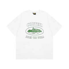 Corteiz Alcatraz Tee White/Green