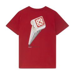 Casablanca Leaning Column T-Shirt Red
