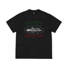 Corteiz OG Alcatraz Italia Tee Black