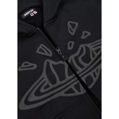 BROKEN PLANET MIDNIGHT BLACK ZIP UP HOODIE