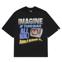 Broken Planet BP News T-Shirt Midnight Black