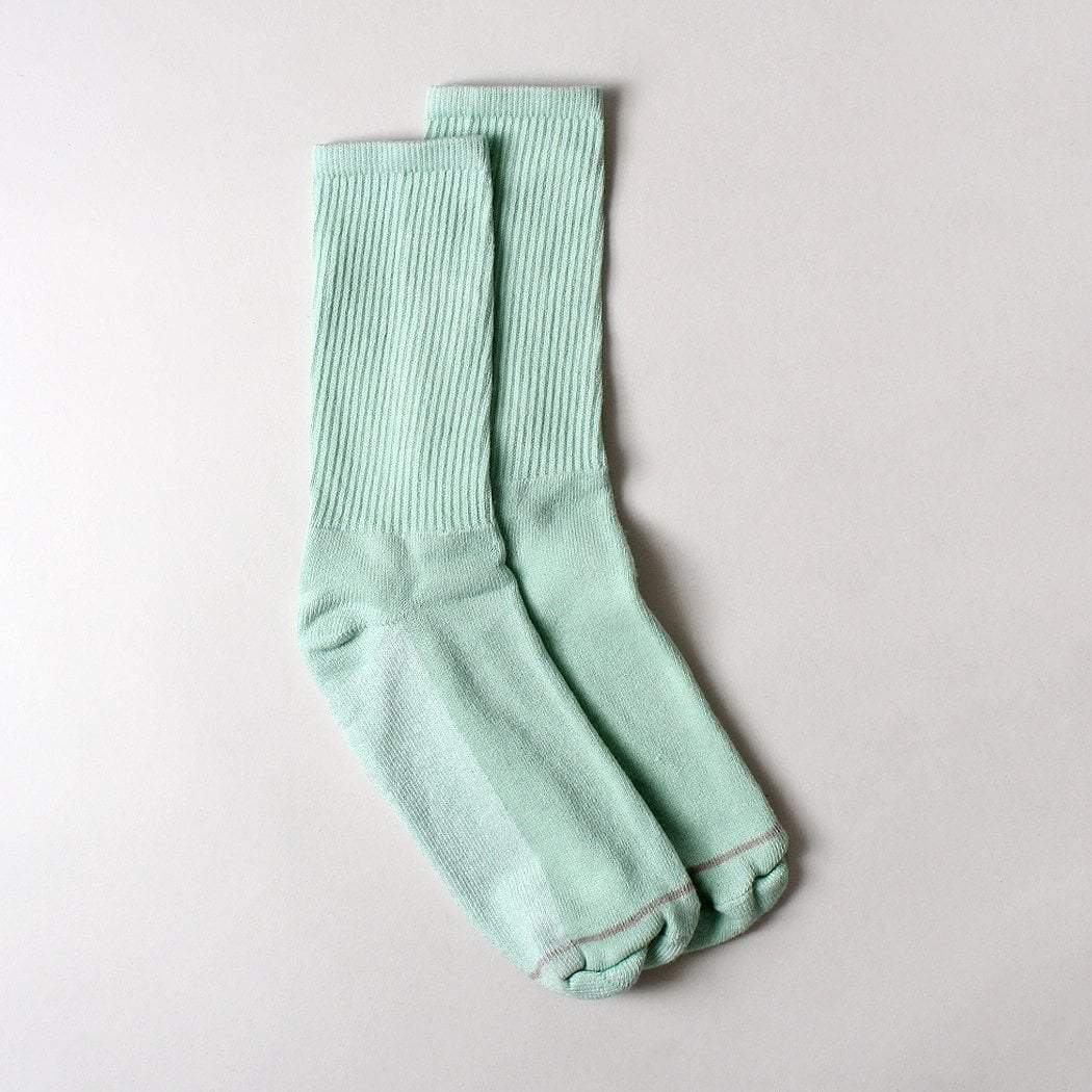 American Trench Silver Crew Socks