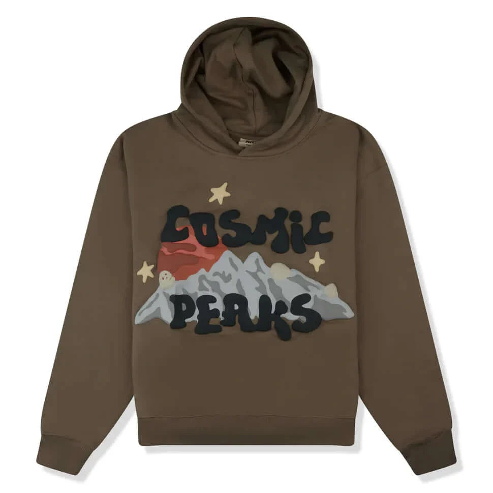 Broken Planet Market Cosmic Peaks Hoodie Cinder Brown