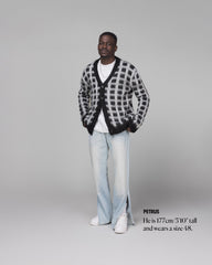 Marni Brushed Check Fuzzy Wuzzy Cardigan