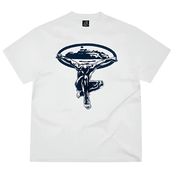 Corteiz Man Of Steel Tee White