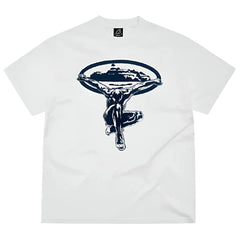 Corteiz Man Of Steel Tee White